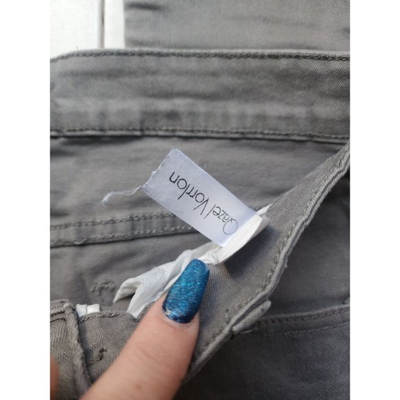 Qazel Vorrlon Sz 30 Grey Distressed Knee Womens Jeans - Picture 5 of 6